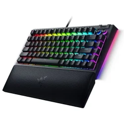 Razer BlackWidow V4 75%, Gaming Keyboard, US Layout, Razer Chroma RGB, Hot-swappable Design, Detachable Type C Cable, PCB & Case