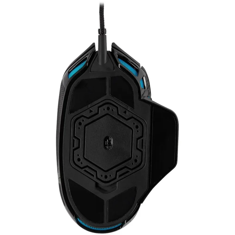 CORSAIR NIGHTSWORD RGB, Performance Tunable FPS/MOBA, Black, Backlit RGB LED, 18000 DPI, Optical - 1