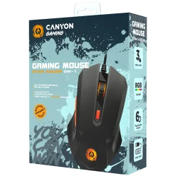 CANYON mouse Star Raider GM-1 RGB 6buttons Wired Black - 3