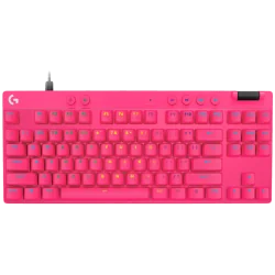 LOGITECH G PRO X TKL RAPID Gaming Keyboard - MAGENTA - US INT'L - USB - EMEA28i-935 - LINEAR - 1