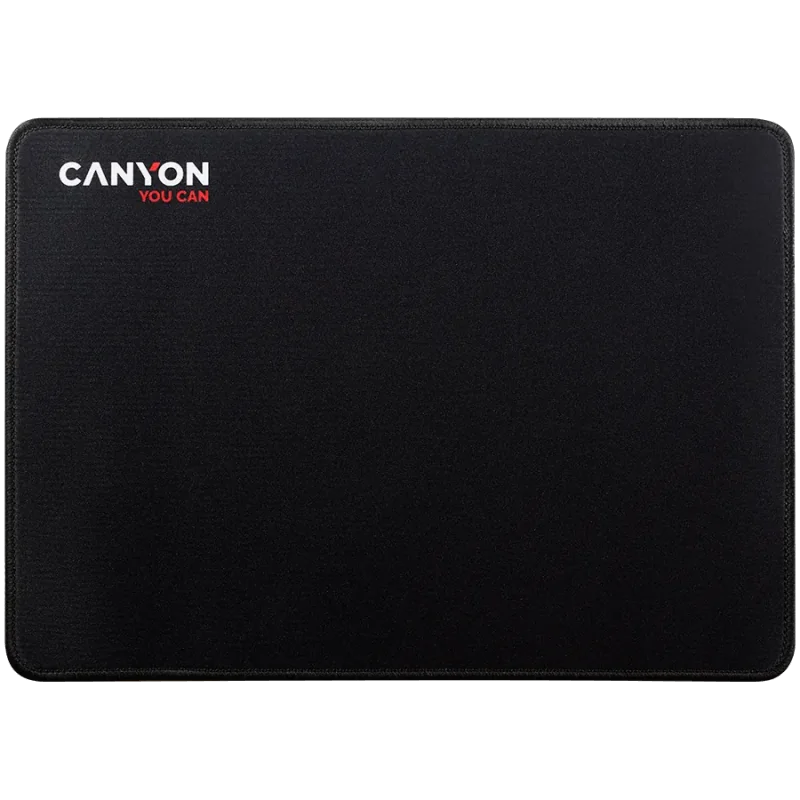CANYON MP-4, Mouse pad,350X250X3MM,Multipandex,fully black with our logo (non gaming),blister cardboard - 1