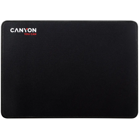 CANYON MP-4, Mouse pad,350X250X3MM,Multipandex,fully black with our logo (non gaming),blister cardboard - 1