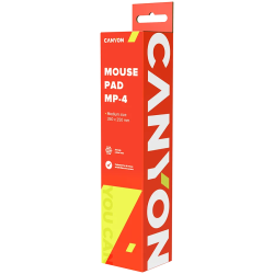 CANYON MP-4, Mouse pad,350X250X3MM,Multipandex,fully black with our logo (non gaming),blister cardboard - 3