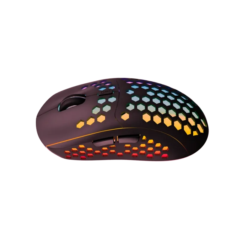 Canyon 7keys Gaming 2.4G wireless mouse, KA8 sensor, DPI up to 1600, rubber coating on panel, Huano 1million switch, 45cm PVC ca
