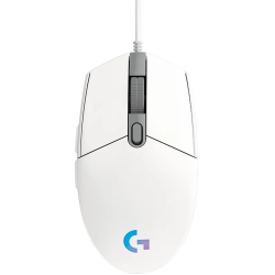 LOGITECH G102 LIGHTSYNC Corded Gaming Mouse - WHITE - USB - EER - 1