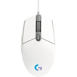 LOGITECH G102 LIGHTSYNC Corded Gaming Mouse - WHITE - USB - EER - 1