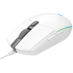 LOGITECH G102 LIGHTSYNC Corded Gaming Mouse - WHITE - USB - EER - 3