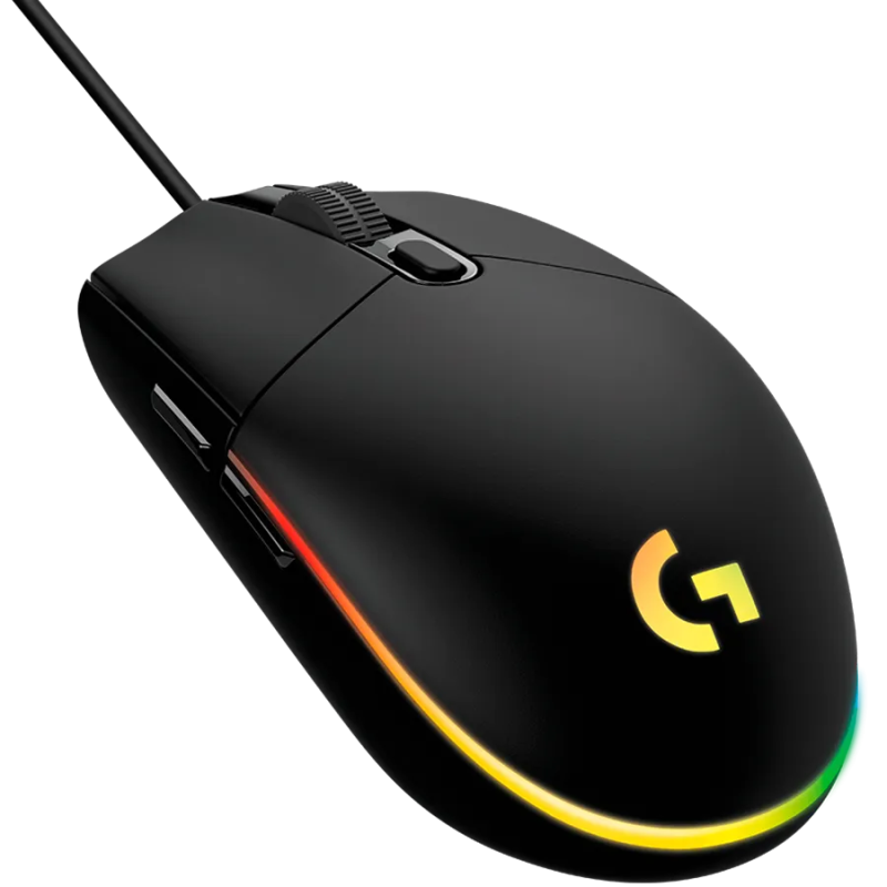 LOGITECH G102 LIGHTSYNC Corded Gaming Mouse - BLACK - USB - EER - 1