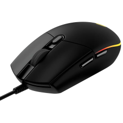 LOGITECH G102 LIGHTSYNC Corded Gaming Mouse - BLACK - USB - EER - 3