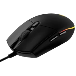 LOGITECH G102 LIGHTSYNC Corded Gaming Mouse - BLACK - USB - EER - 3