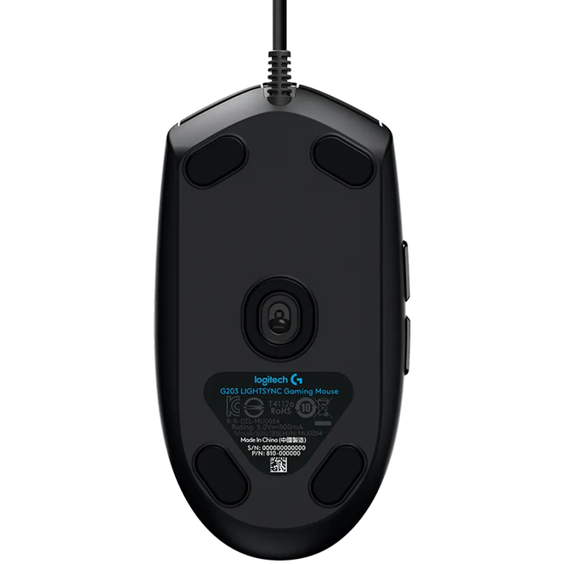 LOGITECH G102 LIGHTSYNC Corded Gaming Mouse - BLACK - USB - EER - 1