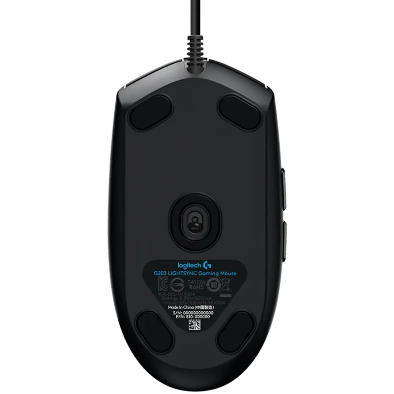 LOGITECH G102 LIGHTSYNC Corded Gaming Mouse - BLACK - USB - EER - 1