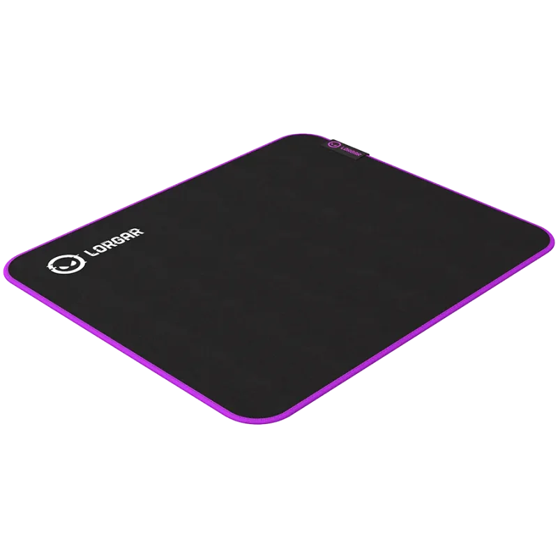 Lorgar Main 313, Gaming mouse pad, High-speed surface, Purple anti-slip rubber base, size: 360mm x 300mm x 3mm, weight 0.195kg -
