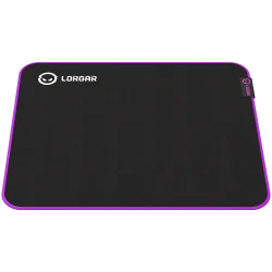 Lorgar Main 313, Gaming mouse pad, High-speed surface, Purple anti-slip rubber base, size: 360mm x 300mm x 3mm, weight 0.195kg -