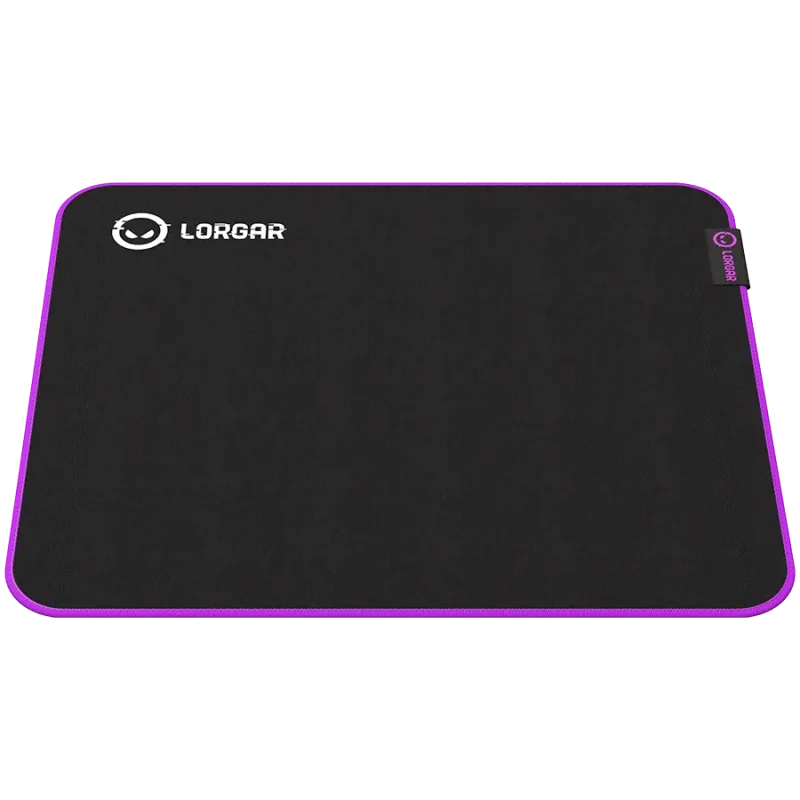 Lorgar Main 313, Gaming mouse pad, High-speed surface, Purple anti-slip rubber base, size: 360mm x 300mm x 3mm, weight 0.195kg -