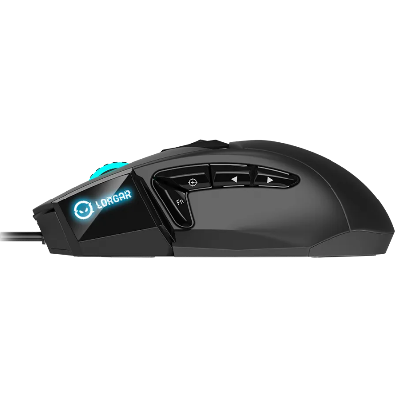 LORGAR Stricter 579, gaming mouse, 9 programmable buttons, Pixart PMW3336 sensor, DPI up to 12 000, 50 million clicks buttons li