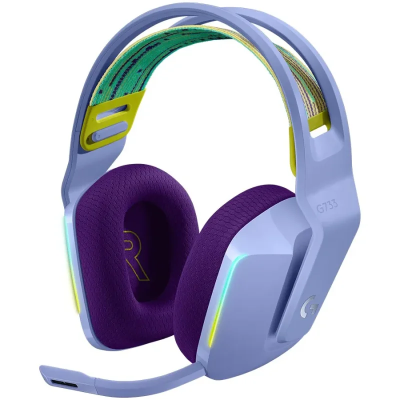 LOGITECH G733 LIGHTSPEED Wireless RGB Gaming Headset - LILAC - 1