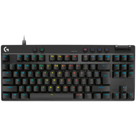 LOGITECH PRO X TKL RAPID Gaming Keyboard - BLACK - US INT'L - USB - EMEA28i-935 - LINEAR - 1