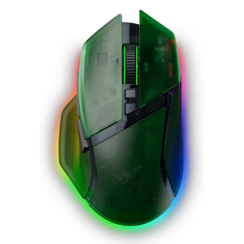 Razer Basilisk V3 Pro 35K Phantom Green Edition, Gaming mouse, Ergonomic Wireless Gaming Mouse, Charging Cable USB Type C, 30000