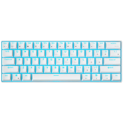 ROYAL KLUDGE RK61 White Gaming Keyboard Red switch - 1