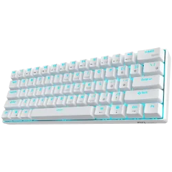 ROYAL KLUDGE RK61 White Gaming Keyboard Red switch - 2