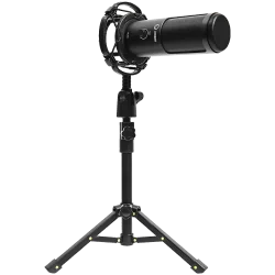 LORGAR Voicer 721, Gaming Microphone, Black, USB condenser microphone with tripod stand, pop filter, including 1 microphone, 1 H
