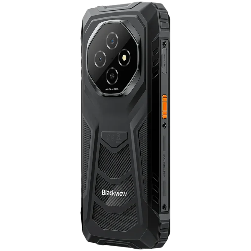 Blackview FORT 1 Rugged Phone, 6.56" HD+ , 6+256GB Unisoc T615 8+16MP , Android 15 , 10000mAh + 18W , GSM-LTE VOLTE , Black , Ru