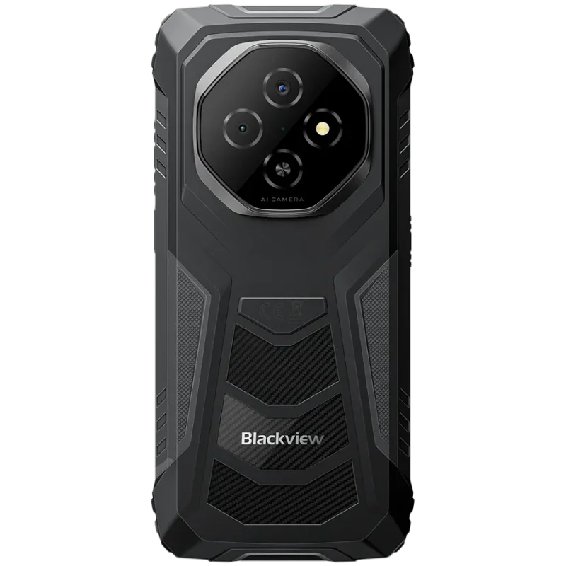 Blackview FORT 1 Rugged Phone, 6.56" HD+ , 6+256GB Unisoc T615 8+16MP , Android 15 , 10000mAh + 18W , GSM-LTE VOLTE , Black , Ru