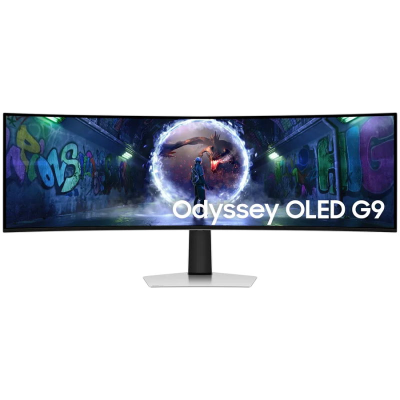 Monitor LED Samsung LS49DG934SUXEN Odyssey G93SD, 49" DQHD Curved 1800R 32:9 (5120x1440) QD-OLED 240z, 250 cd/㎡, 1m:1, 0.03ms(GT