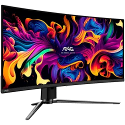 MSI MAG 341CQP QD-OLED Curved Gaming Monitor, 34" 175Hz, UWQHD (3440x1440) 21:9, QD-OLED, 1800R, 0.03ms, 250nits, 1500000:1, 178