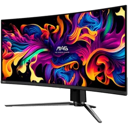 MSI MAG 341CQP QD-OLED Curved Gaming Monitor, 34" 175Hz, UWQHD (3440x1440) 21:9, QD-OLED, 1800R, 0.03ms, 250nits, 1500000:1, 178