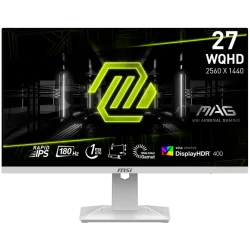 MSI MAG 274QRFW Gaming Monitor, 27" 180Hz, WQHD (2560x1440) 16:9, Rapid IPS Anti-glare, 1ms, 400nits, 1000:1, 178/178, AMD FreeS