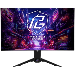 Asrock Gaming Monitor, 31.5" 4K (3840x 2160) OLED, AG, 240/480 Hz, 132% sRGB, 16:9, 1 500 000:1, 178/178, 0.03 ms, High, Swivel 