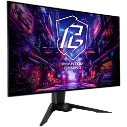 Asrock Gaming Monitor, 31.5" 4K (3840x 2160) OLED, AG, 240/480 Hz, 132% sRGB, 16:9, 1 500 000:1, 178/178, 0.03 ms, High, Swivel 