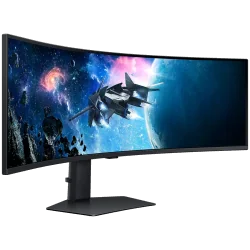 Monitor LED Samsung LS49CG950EUXEN Odyssey G95C, 49" DQHD Curved 1000R 32:9 (5120x1440) VA 240Hz, 450 cd/㎡, 2500:1, HDR1000, 1ms