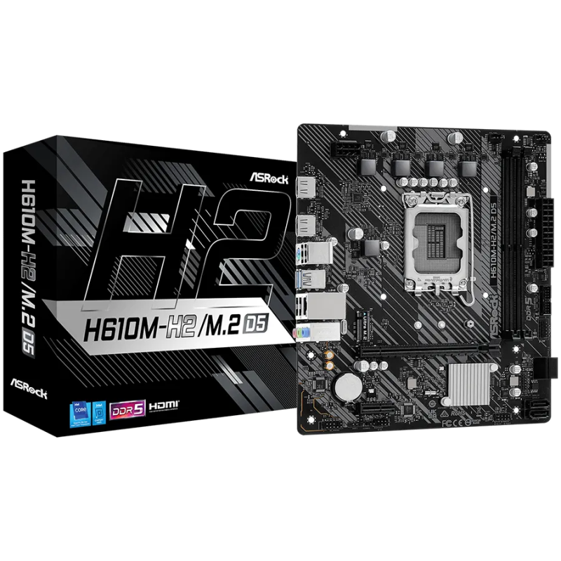 ASROCK H610M-H2/M.2 D5 mATX LGA1700 DDR5 - 1