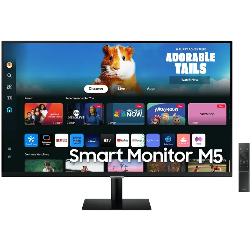 Monitor LED Samsung LS27DM500EUXDU M5 Smart, 27'' FHD FLAT 16:9 (1920x1080) VA 60Hz, 250 cd/2, 3000:1, 4ms (GTG), 178/178, 2xHDM