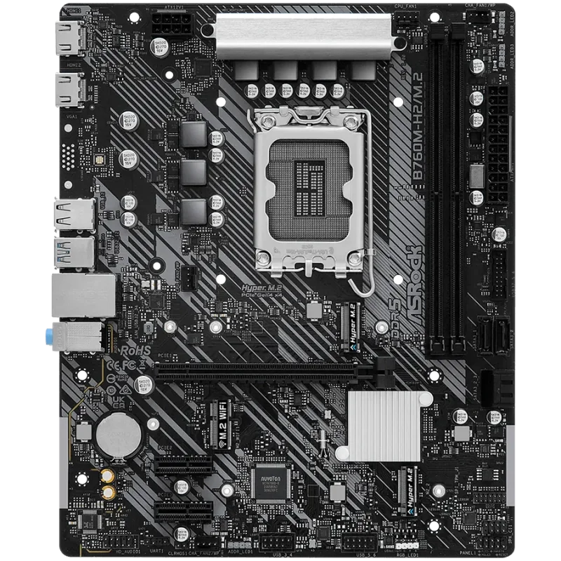 ASROCK B760M-H2/M.2 mATX LGA1700 DDR5 - 1