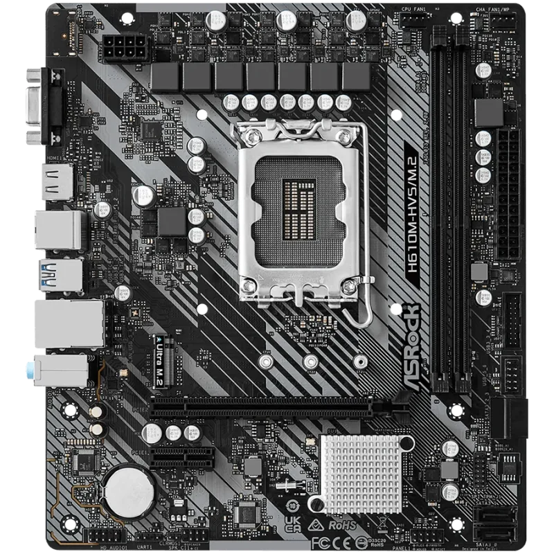 ASROCK H610M-HVS/M.2 R2.0 mATX LGA1700 DDR4 - 1