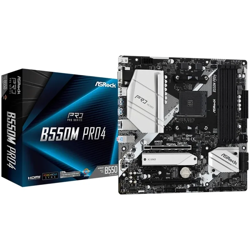 ASROCK B550M Pro4 mATX AM4 DDR4 - 1