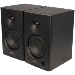 Edifier MR4 Active Studio Monitors, RCA, AUX, TRS, 1-inch Tweeters, 4-inch Woofers, 42W (RMS), Control Knob, Black - 1