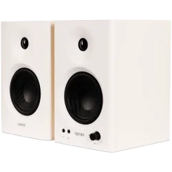 Edifier MR4 Active Studio Monitors, RCA, AUX, TRS, 1-inch Tweeters, 4-inch Woofers, 42W (RMS), Control Knob, White - 2