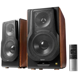 Edifier S3000MKII Active Bookshelf Speakers (2.0), Bluetooth V5.0, Balanced XLR, Optical, Coaxial, USB and Line inputs, Planar m