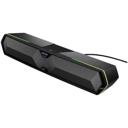 Edifier MG300 Soundbar, BT V5.3, USB, AUX, 2x 52mm Drivers, RGB Lighting, 5W (RMS), Black - 2