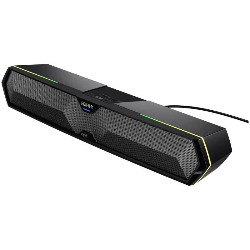 Edifier MG300 Soundbar, BT V5.3, USB, AUX, 2x 52mm Drivers, RGB Lighting, 5W (RMS), Black - 1