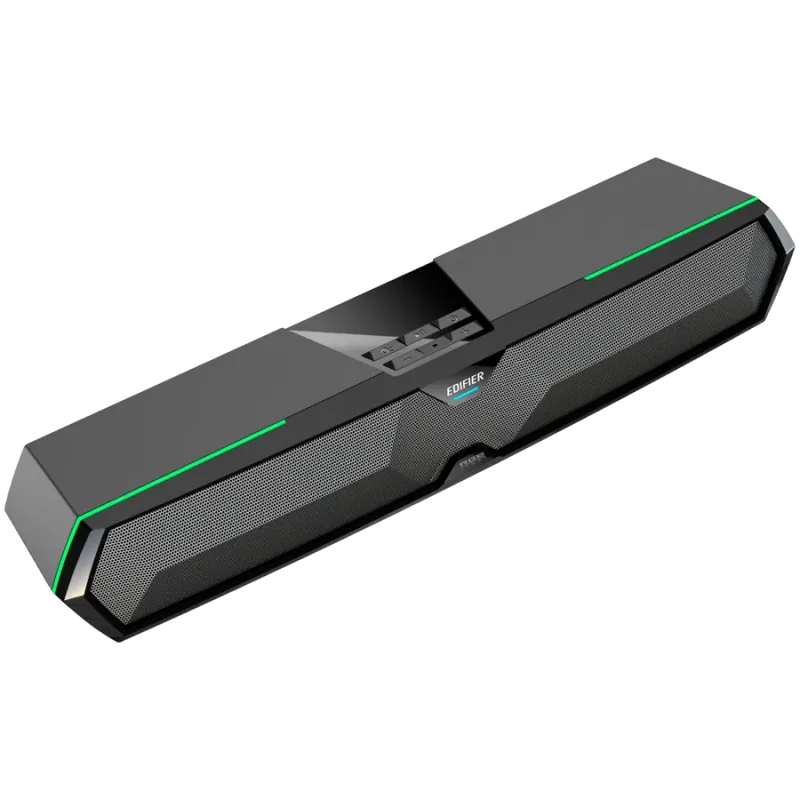 Edifier MG300 Soundbar, BT V5.3, USB, AUX, 2x 52mm Drivers, RGB Lighting, 5W (RMS), Black - 1