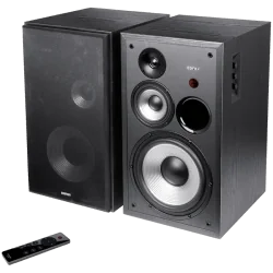 Edifier R2850DB 2.0 Bookshelf Speakers, BT V5.1, Optical, Coaxial, RCA, 0.75-inch Tweeters, 4.5-inch Drivers, 8-inch Woofers, Su