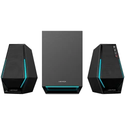 Edifier G1500 MAX 2.1 Audio System, BT V5.3, USB, AUX, 2.5-inch Drivers, 4-inch Subwoofer, RGB Lighting, 30W (RMS), Black - 3