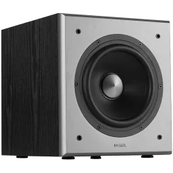 Edifier T5 Powered Subwoofer, 8" front-firing long-throw woofer, 70W RMS, low frequencies down to 38Hz, MDF cabinet with wood gr