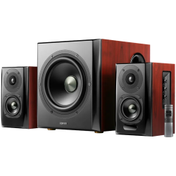 Edifier S350DB 2.1 Audio System, BT V5.1, Optical, Coaxial, RCA, 8-inch Subwoofer, 3.5-inch Drivers, 0.75-inch Tweeters, 70W (RM